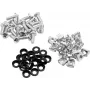 ROADINGER Rack Screw Set 20x M6 x 15 mm, skirta 19 colių stovo montavimui