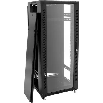 ROADINGER SSC-20 plieninė spintelė su stiklinėmis durelėmis 20U 60x60x99 cm, maks. 150 kg apkrova