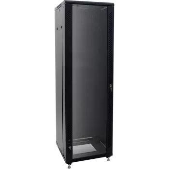 ROADINGER SSC-32 32U plieninė serverių spintos su stiklinėmis durelėmis, 60x60x161 cm, 150 kg apkrova