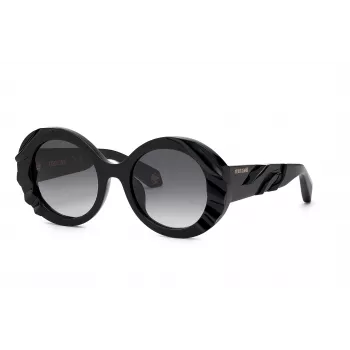 Roberto Cavalli unisex saulės akiniai SRC010V520700 juodi/pilki 52mm