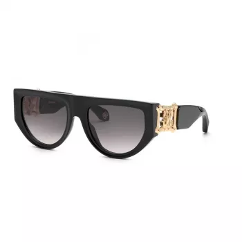 Roberto Cavalli moteriški katės akies formos akiniai nuo saulės SRC063-560700 ruda Havana gradientas 56mm
