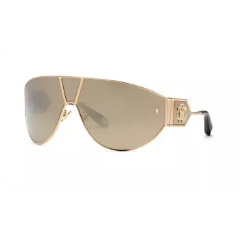 Roberto Cavalli moteriški akiniai nuo saulės SRC093-76300G 76 mm gradientiniai pilki stiklai, juodas rėmas