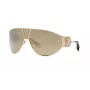 Roberto Cavalli moteriški akiniai nuo saulės SRC093-76300G 76 mm gradientiniai pilki stiklai, juodas rėmas