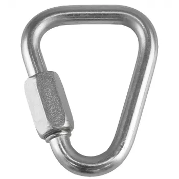 Rock Empire Maillon Delta 8 mm cinkuoto plieno greitoji jungtis – 40 kN sraigtinė mova