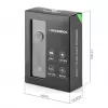 ROCKBROS priekinis dviračio žibintas 260 lm su USB-C į USB-A laidu – juodas