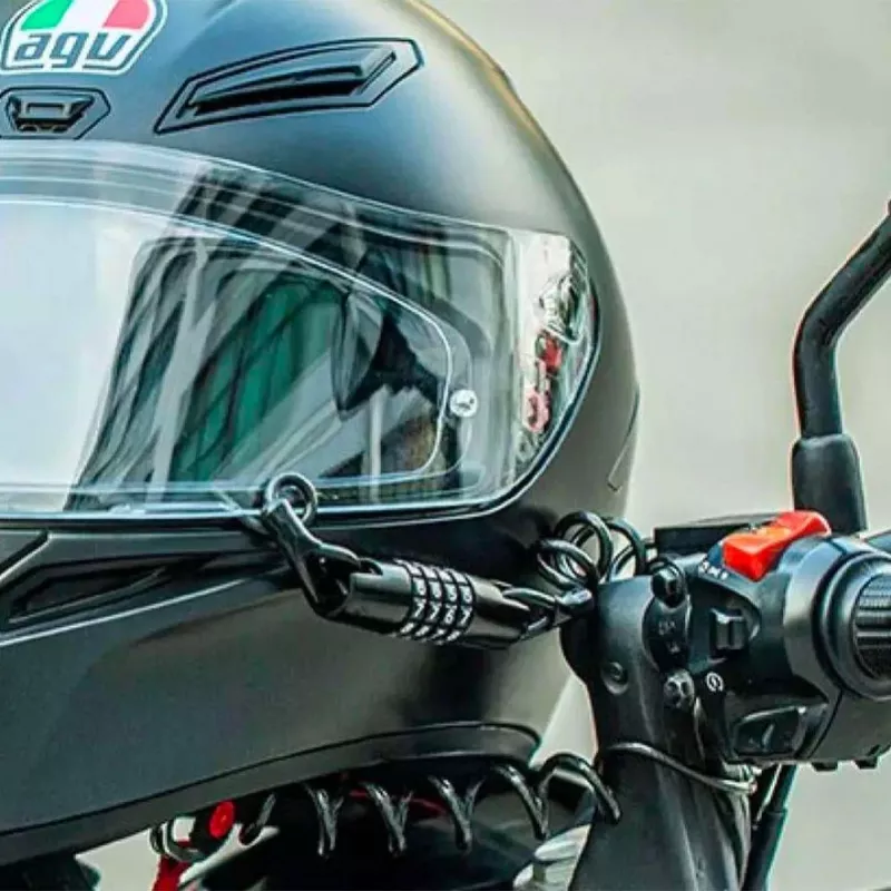 ROCKBROS T609 Dviračio spyna su 1,5 m kombinaciniu kabeliu – juoda