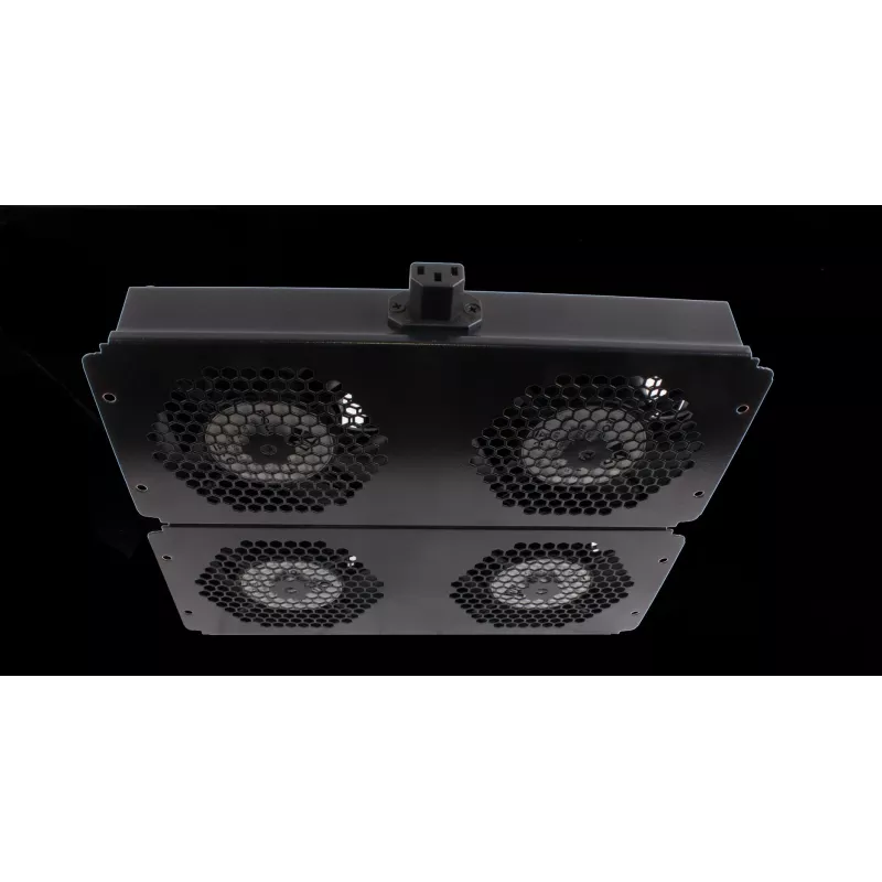 Rockstable 19 inch aušinimo elementas – ventiliatorių padėklas su įmontuotu ventiliatoriumi – plienas – juoda – 1 vnt. – 2,92 kg (RS19-FT68)