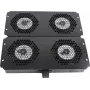 Rockstable 19 inch aušinimo elementas – ventiliatorių padėklas su įmontuotu ventiliatoriumi – plienas – juoda – 1 vnt. – 2,92 kg (RS19-FT68)