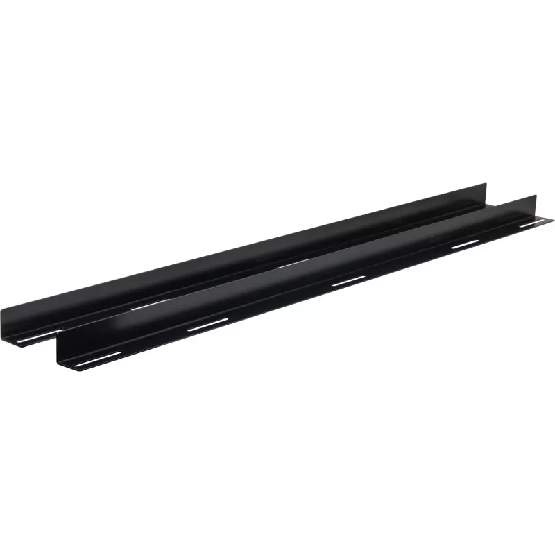 Rockstable 19 L-Support Rails 1200 mm gylio stelažams - stelažo bėgių rinkinys - juoda - plienas - 48,3 cm (19 colių) - 35 mm - 950 mm