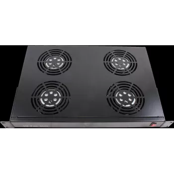 Rockstable 1U 19 inch Ventiliacinis Elementas - Aušinimo Ventiliatorius - Įmontuotas Ventiliatorius - 440 m³/h - Plienas - Juoda - 1 Vnt. (RS19-FT1U4)
