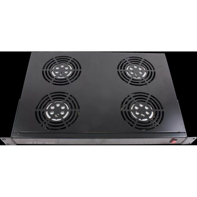 Rockstable 1U 19 colių vėdinimo elementas - aušinimo ventiliatorius - įmontuotas ventiliatorius - 440 m³/h - plienas - juodas - 1 vnt. (RS19-FT1U4)