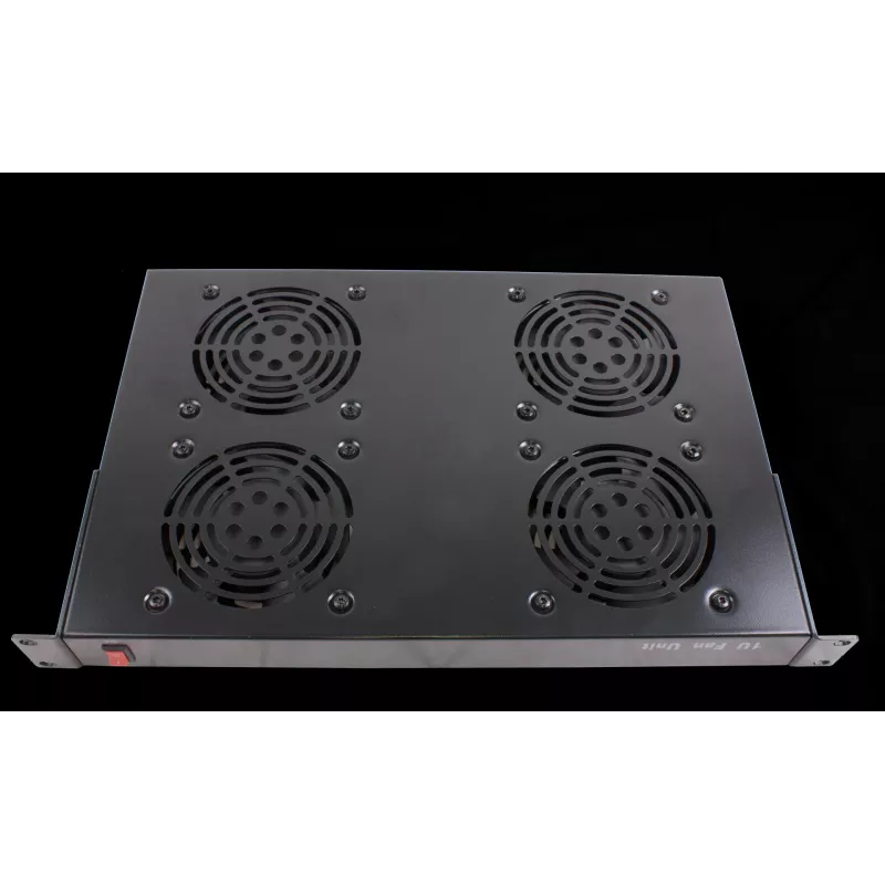 Rockstable 1U 19 colių vėdinimo elementas - aušinimo ventiliatorius - įmontuotas ventiliatorius - 440 m³/h - plienas - juodas - 1 vnt. (RS19-FT1U4)