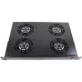 Rockstable 1U 19 colių vėdinimo elementas - aušinimo ventiliatorius - įmontuotas ventiliatorius - 440 m³/h - plienas - juodas - 1 vnt. (RS19-FT1U4)