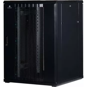 Rockstable 22U 19 colių serverio spinta su tinklinių durimis - laisvai pastatomas stovas - 22U - 800 kg keliamoji galia - rakinamos durys - tvirtinimo bėgeliai - reguliuojamos kojelės (RS19-8822PP)