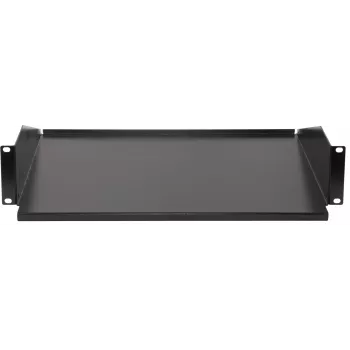 Rockstable 2U 19 Inch Fixed Rack Shelf - Steel - Black - 2,75 kg (RS19-FH21)