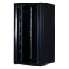 Rockstable 32 HE 19 colių serverio spinta su stiklinėmis durimis – laisvai pastatomas stovas – 32U – 800 kg – užrakinamos durys – tvirtinimo bėgeliai – reguliuojamos kojelės (RS19-8832)