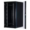 Rockstable 32U 19 colių serverio spinta su stiklo durelėmis – laisvai pastatomas stovas – 32U – 800 kg – užrakinamos durelės – tvirtinimo bėgeliai – reguliuojamos kojelės (RS19-8032)