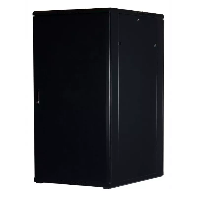 Rockstable 32U 19 colių serverio spinta su stiklo durelėmis – laisvai pastatomas stovas – 32U – 800 kg – užrakinamos durelės – tvirtinimo bėgeliai – reguliuojamos kojelės (RS19-8032)