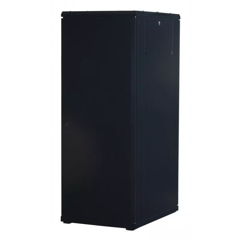 Rockstable 32U 19 colių serverio stovas su stiklinėmis durelėmis - laisvai pastatomas rėmas - 32U - 800 kg - užrakinamas spyna - montavimo bėgeliai - reguliuojamos kojelės (RS19-6832)