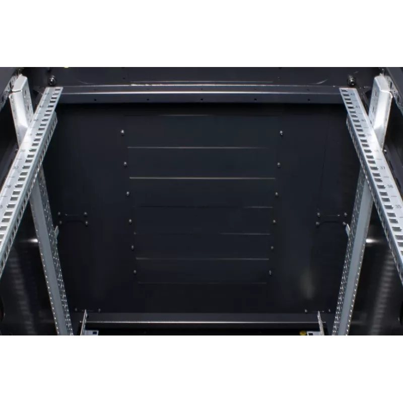 Rockstable 32U 19 inch Server Stovas su Tinklinėmis Durimis - Laisvai Pastatomas Rėmas - 32U - 800 kg - Spyna - Montavimo Bėgiai - Reguliuojamos Pėdos (RS19-6832PP)