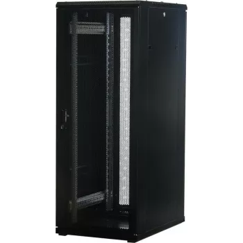 Rockstable 32U 19 inch Server Stovas su Tinklinėmis Durimis - Laisvai Pastatomas Rėmas - 32U - 800 kg - Spyna - Montavimo Bėgiai - Reguliuojamos Pėdos (RS19-6832PP)