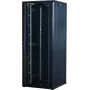 Rockstable 42U 19 colių serverio spinta su stiklinėmis durelėmis - laisvai pastatomas stovas - 42U - 800 kg - raktinis užraktas - tvirtinimo bėgeliai - reguliuojamos kojelės (RS19-8842)
