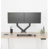 Rockstable RS-MM007 Advanced Dual Monitor Mount – spaustuvinis / per angą laikiklis – 13 kg – 15–27 colių – 100x100 mm – juodas