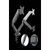Rockstable RS-MM007 Advanced Dual Monitor Mount – spaustuvinis / per angą laikiklis – 13 kg – 15–27 colių – 100x100 mm – juodas