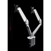 ROCKSTABLE RS-MM011W Profesionalus Dvigubo Monitoriaus Laikiklis - Gnybtas / Grometas - 16 kg - 38,1 cm (15 inch) - 81,3 cm (32 inch) - 100 x 100 mm - Baltas