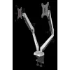 ROCKSTABLE RS-MM011W Profesionalus Dvigubo Monitoriaus Laikiklis - Gnybtas / Grometas - 16 kg - 38,1 cm (15 inch) - 81,3 cm (32 inch) - 100 x 100 mm - Baltas