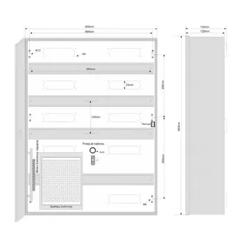 ROGER ME-5-S paviršiuje montuojamas metalinis korpusas prieigos valdymo sistemoms, IP54, šviesiai pilkas (RAL 7035)