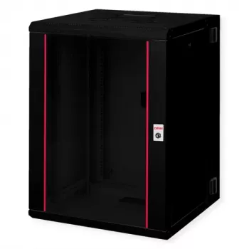 ROLINE 19 inch sieninis spintinis korpusas Pro 16U 600x600 GxS dviejų dalių pasukamas juodas (26.21.0183)