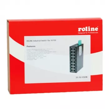ROLINE Industrial Fast Ethernet Switch 5-Port 10/100Mbps Nevaldomas DIN-Rail IP30