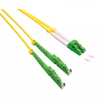 ROLINE OS2 viensiebis dvigubas optinis pataisos kabelis, LSH/APC į LC/APC, 9/125µm, LSOH, geltonas, 2m