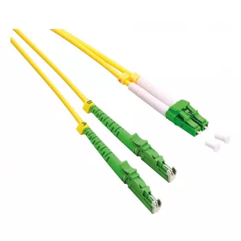 ROLINE OS2 viensiebis dvigubas optinis pataisos kabelis, LSH/APC į LC/APC, 9/125µm, LSOH, geltonas, 2m