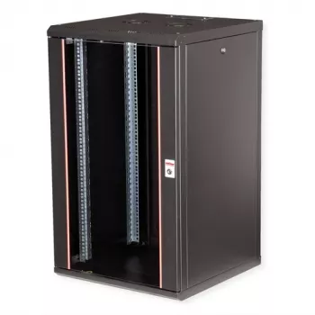 ROLINE Pro 20U 19 colių sieninis tinklo spintelė 600x600 mm, juoda (RAL 9005) 26.21.0179
