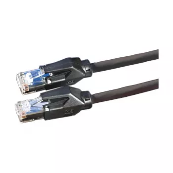 Rotronic-Secomp Dätwyler Cat.6 Class E S/FTP CU 7702 Flex LSOH Hirose TM21 Patch Cable, 3 m, juodas