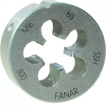 Apvali sriegimo plokštė M20 DIN 22568 (6g) HSS 800