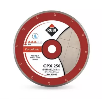 RUBI CPX Diamond Blade 250 x 25,4mm PRO for Porcelain Stoneware