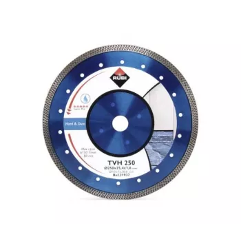 RUBI TVH 250 SUPERPRO deimantinis diskas 250 mm ištisinis kraštas šlapiui pjovimui porceliano, keramikos, granito