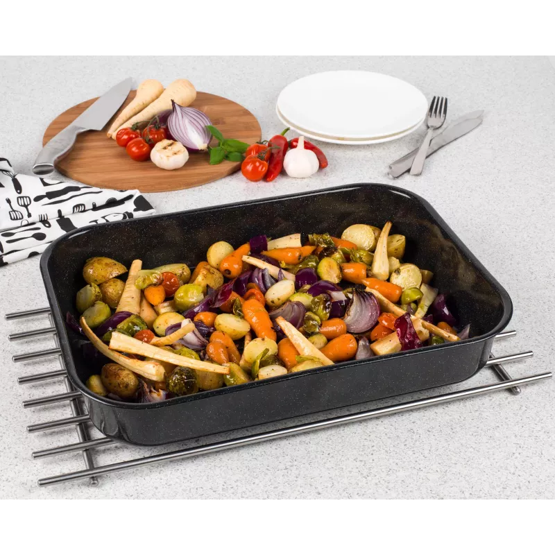 Russell Hobbs CW114311 VIT Enamel 42cm gilus kepimo indas - juodas