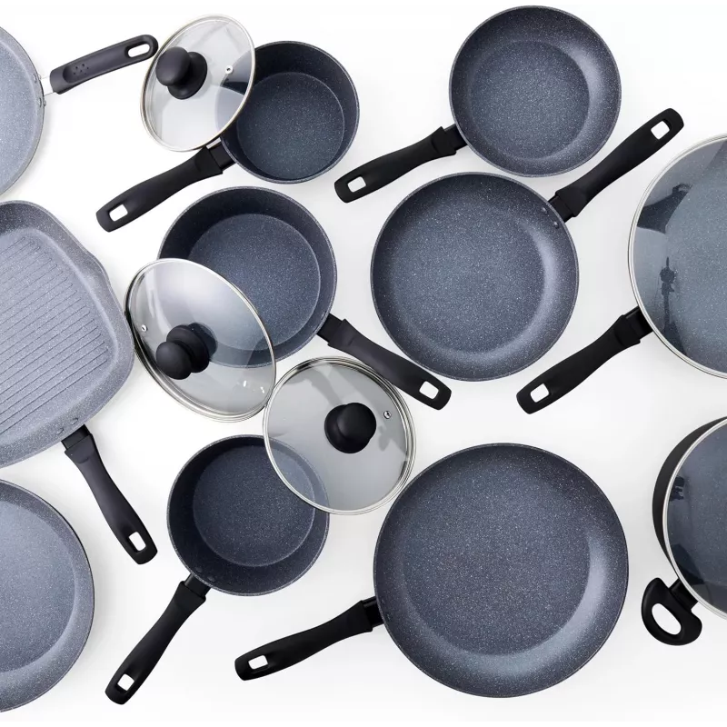 Russell Hobbs RH028121EU7 Metallic Marble Wok 28cm