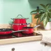 Russell Hobbs RH03821 Riviera 4 dalių keptuvių rinkinys, raudonas
