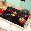Russell Hobbs RH03821 Riviera 4 dalių keptuvių rinkinys, raudonas