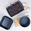 Russell Hobbs RH03858 Nightfall Stone kepimo skarda 2 vnt., anglinis plienas, nelimpanti danga, tinka orkaitei iki 230°C, stačiakampė, tamsiai pilka/juoda