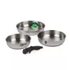Russell Hobbs RH04033 Nerūdijančio plieno 4 dalių keptuvių rinkinys su Smart Clip rankena