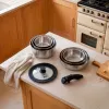 Russell Hobbs RH04041 Nerūdijančio plieno 8 dalių Smart Clip puodų rinkinys