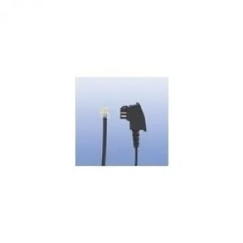 Rutenbeck 22510010 telefono kabelis TAE-F į RJ11 0,5 m juodas