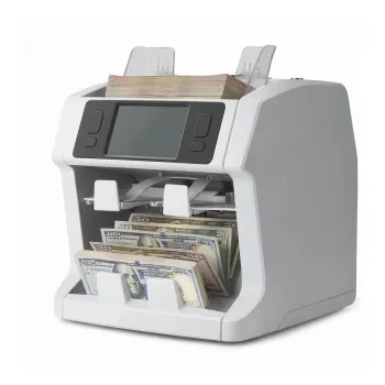 Safescan 2995-SC banknotų skaitiklis su 2 kišenėmis ir 7 lygių patikra