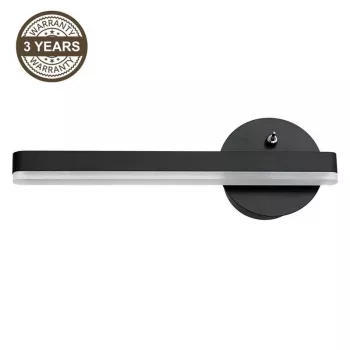 Safi 6W 4000K LED sieninis šviestuvas, juodas